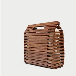Zara Wooden Mini Tote